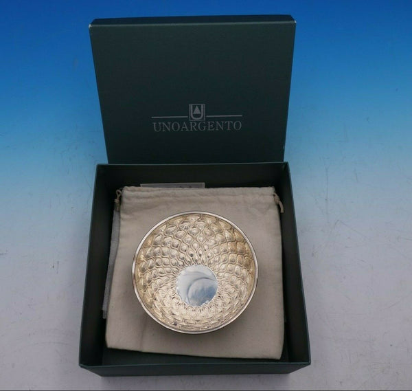 Uno Argento Italian Italy Sterling Silver Dip Dish Onion New in Box #296 (#4532)
