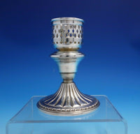 English Gadroon by Gorham Sterling Silver Candle Holder Pair Weighted (#4803)