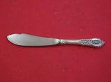 Rose Point by Wallace Sterling Silver Master Butter hollow handle 6 3/4"