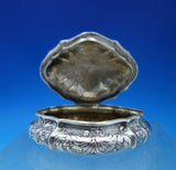 Romeo Miracoli Italian .800 Silver Jewelry Box Chased with 3-D Flowers (#6831)