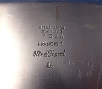 Francis I by Reed and Barton Sterling Silver Tea Tray Hand Chased #752A (#7183)