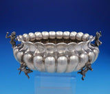 Italian 800 Silver Vintage Pasta Bowl with Cherubs and Pan Nouveau (#4292)