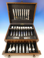 Acorn by Georg Jensen Danish Sterling Silver Flatware Set for 8 Service 64 pcs