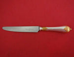 Asprey and Garrard English Sterling Silver Regular Knife / Dessert Knife w/ Gold