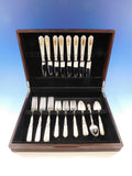 Saint Dunstan Chased Gold by Gorham Sterling Silver Flatware Set 32 Pcs R Mono
