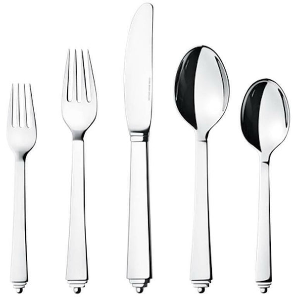 Pyramid by Georg Jensen Stainless Steel Flatware Set For 12 Service 60 Pcs New