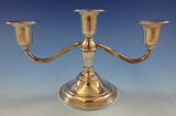 Preisner Sterling Silver Candelabra Pair 3-Light #216 (#2405)