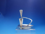 Hermann Danish Sterling Silver Candlestick 2-Light #1971 Vintage Modern (#4026)