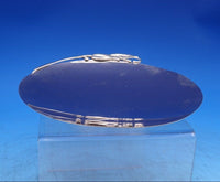 Shreve Sterling Silver Card Tray Round with Floral Edge #11172 6 1/2" (#6984)