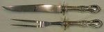 Wild Rose by International Sterling Silver Steak Carving Set 2pc HH WS 10 1/4"