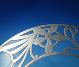 Glass Trivet Plate with Sterling Silver Overlay 7" (#5488)