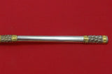 Aegean Weave Gold by Wallace Sterling Silver Serving Spoon 8 7/8" Vintage