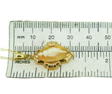 10k Yellow Gold Genuine Natural Shell Cameo Pendant Full Figural (#J1513)