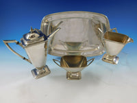 Mary Chilton by Towle Sterling Silver Tea Set (Demitasse) 3pc with Tray #0481