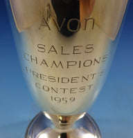 Fina Sterling Silver Vase / Trophy for Avon Sales Contest 1959 #10 (#2481)