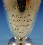Fina Sterling Silver Vase / Trophy for Avon Sales Contest 1959 #10 (#2481)