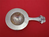 Butterfly by Frigast Sterling Silver Tea Strainer Dated 5/3/1915 5 3/4"