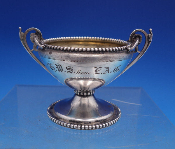 Gorham Coin Silver Salt Dip Master #190 Beaded (#6948)