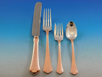 Carmel by Wallace Sterling Silver Flatware Set Service w/ Copper Rustic Dinner