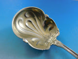 Lion By Frank Smith Wallace Sterling Silver Berry Spoon Goldwashed Old 8 1/2"