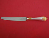 Asprey and Garrard English Sterling Silver Dinner Knife with Gold Accent 9 5/8"