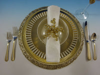 Golden Winslow by Kirk Sterling Silver 12 Flatware Service Set 53 Pcs