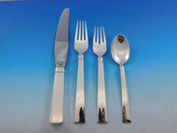 Blok by Georg Jensen Sterling Silver Flatware Set for 8 Service 40 Pcs Dinner