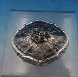 Romeo Miracoli Italian .800 Silver Jewelry Box Chased with 3-D Flowers (#6831)