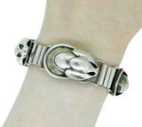 Sterling Georg Jensen USA #105 Bracelet with Applied Leaves (#J4753)