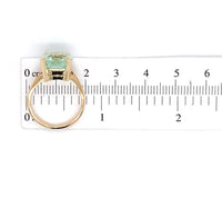 18k 6.39ct Mint Green Genuine Natural Tourmaline Ring Jewelry (#J5742)