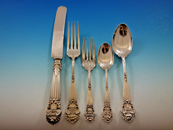 Georgian by Towle Sterling Silver Flatware Set for 8  Service 45 pcs Dinner