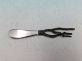 Butterfly Ginkgo by Michael Aram Marble and Brass Cheese Board with Knife - New