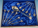 Morning Glory by Gorham Sterling Silver Nut Set 13 pieces in Original Fitted Box