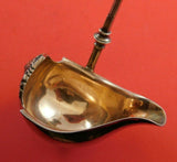 George Sharp Sterling Silver Sauce Ladle Rose Gold Wash Applied Medallion Spout
