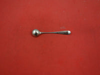English Georgian Sterling Silver Salt Spoon Master w/engraved lion c.1788 by GB