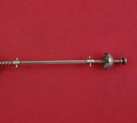 Wood and Hughes Sterling Silver Sauce Ladle 3-D Wire Twist Handle c.1870 7 1/2"