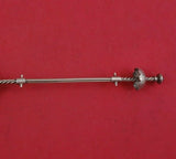 Wood and Hughes Sterling Silver Sauce Ladle 3-D Wire Twist Handle c.1870 7 1/2"