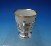 Bead by Fisher Sterling Silver Demitasse Cup with Liner and Saucer #601 (#5909)