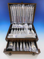 King Louis International Sterling Silver Flatware Service Set 101 pcs Dinner New