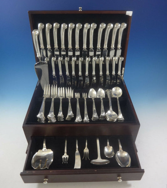 Onslow by Tuttle Sterling Silver Flatware Service For 12 Set 93 Pieces