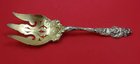 Les Six Fleurs by Reed and Barton Sterling Silver Salad Serving Fork GW Pierced