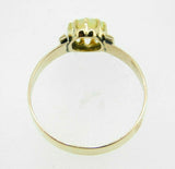 10k Rose Gold Genuine Natural Opal Victorian Wide Band Ring (#J5110)