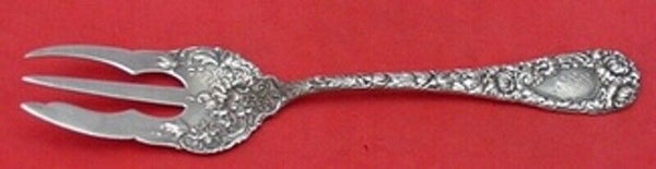 Chrysanthemum by Durgin Sterling Silver Pastry Fork 3-Tine 6"
