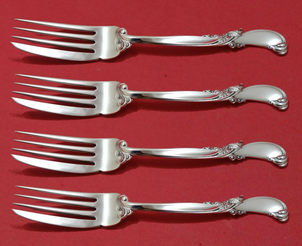 Waltz of Spring by Wallace Sterling Silver Fish Fork Set 4pc AS Custom 7 1/4"