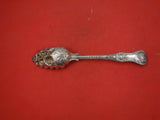 Queens by English Sterling Silver Fruit Spoon gold wash by GA 8 7/8"