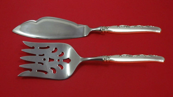 Flower Lane by Oneida Sterling Silver Fish Serving Set 2 Piece Custom Made HHWS