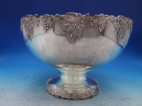 Vintage Plain by International Silverplate Punch Set 15Pc Bowl Cups Tray (#6574)