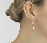 Mercy by Georg Jensen Sterling Silver Pair of Earrings Drop Modern - New