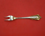 Grande Baroque Gold Accents by Wallace Sterling Silver Pickle Fork 2-Tine 5 3/8"