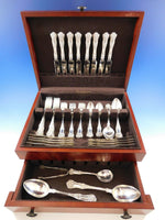 New Kings by Roden Canada Sterling Silver Flatware Set for 8 Service 52 pc Shell
